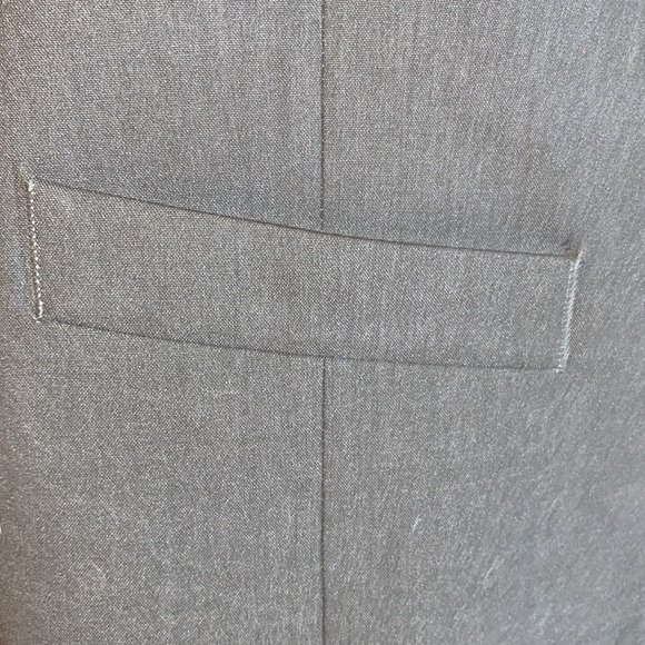 Dark Gray/Black, 5 Button, 2 Pocket Dress/Business Vest. Side vent w/49” Chest - Picture 3 of 10